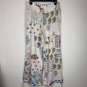 Jaded Gypsy Patchwork Bohemian Sunrise Pants Size L/XL